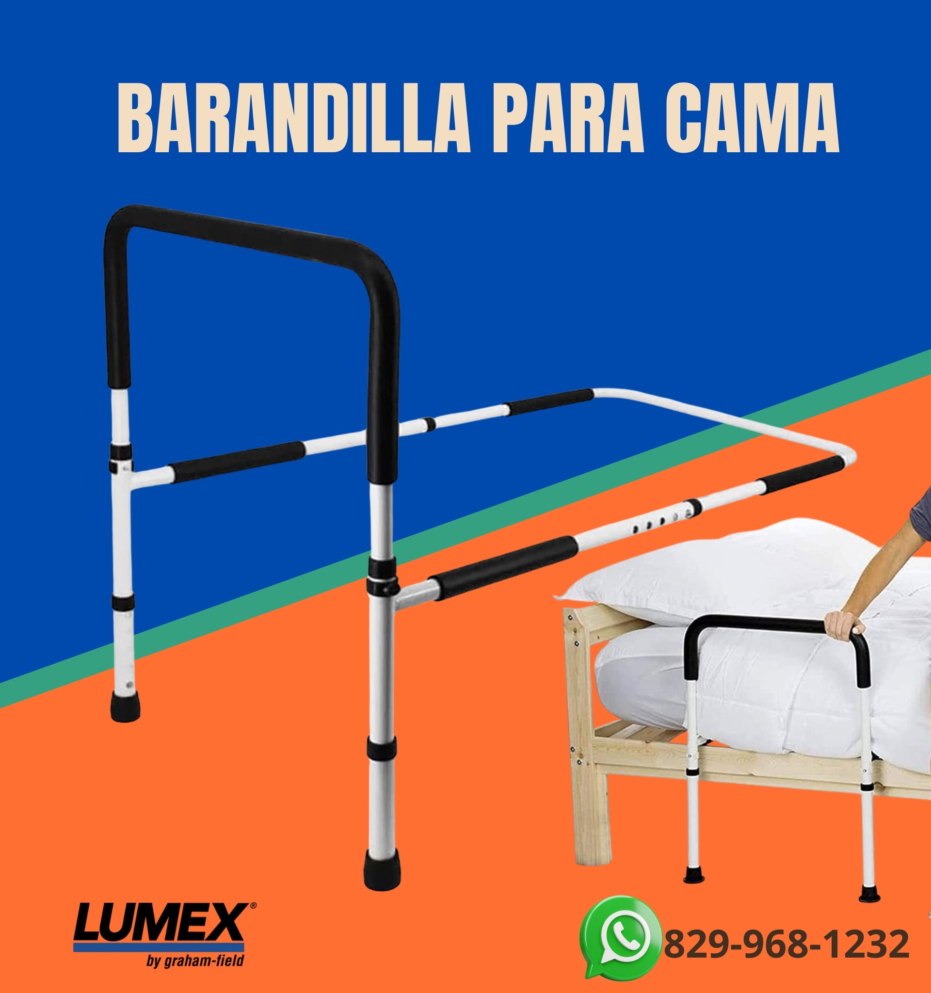 BARANDILLA DE SEGURIDAD PARA CAMA LUMEX GF-6800