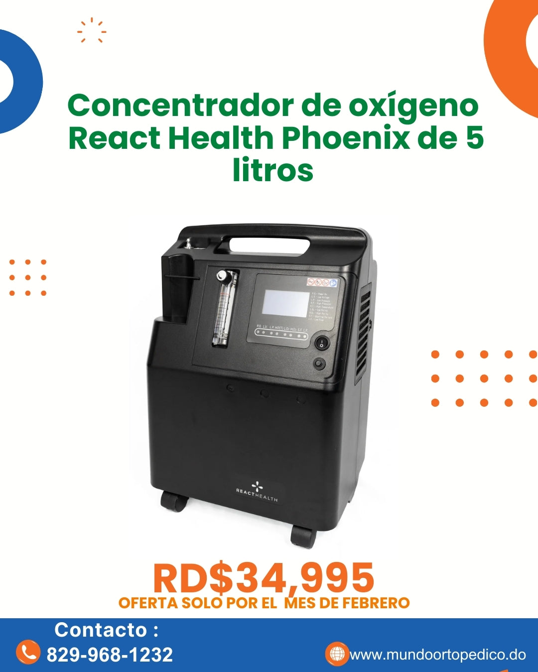 Oferta especial concentrador de oxigeno 5 litros