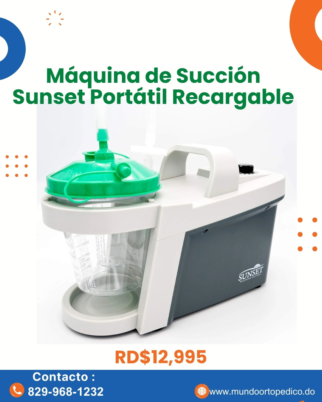 SUCCIONADOR DE SECRECCION PORTATIL SUNSET AC/DC