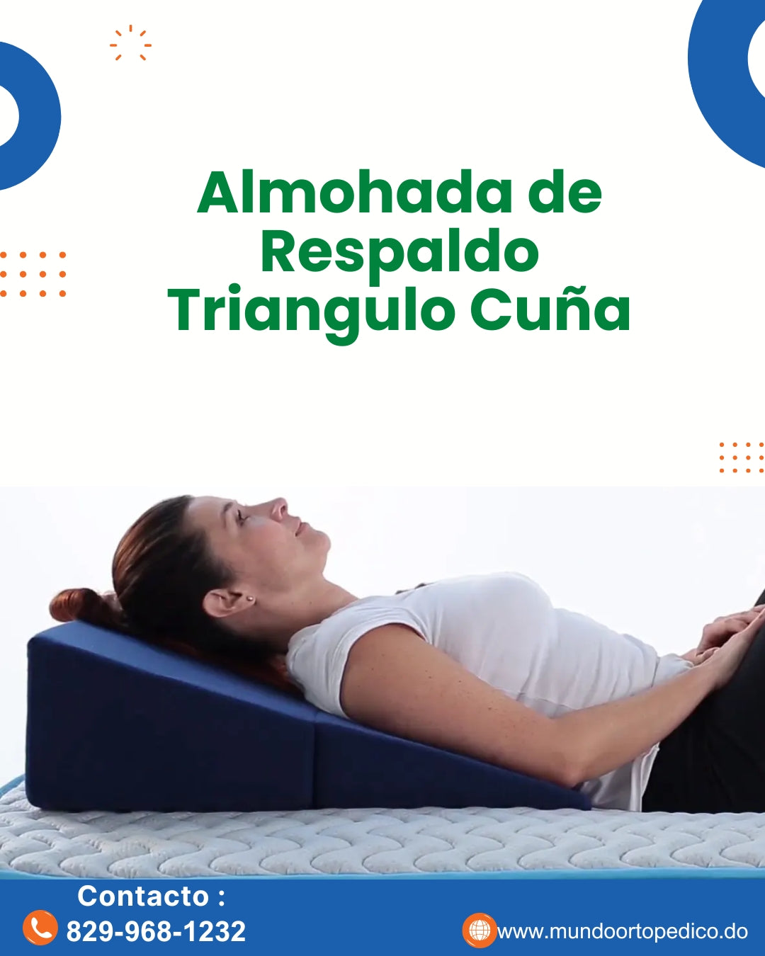 Almohada Respaldo Triangulo Cuña Theramart Antireflujo Tm410 – Mundo ...