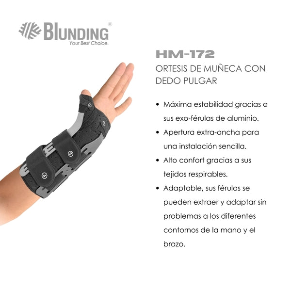 MUÑEQUERA CON SOPORTE PULGAR